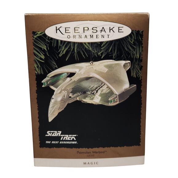 Hallmark Keepsake Magic Light Star Trek Romulan Warbird 1995 New Open Box - Picture 1 of 7